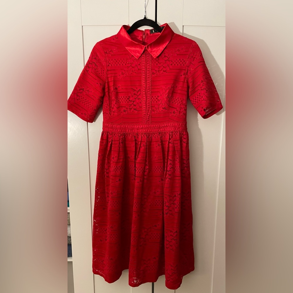 Merry Modest Apparel Red Dress